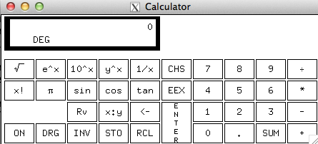 xcalc emulating the Classic HP10C Scientific Calculator