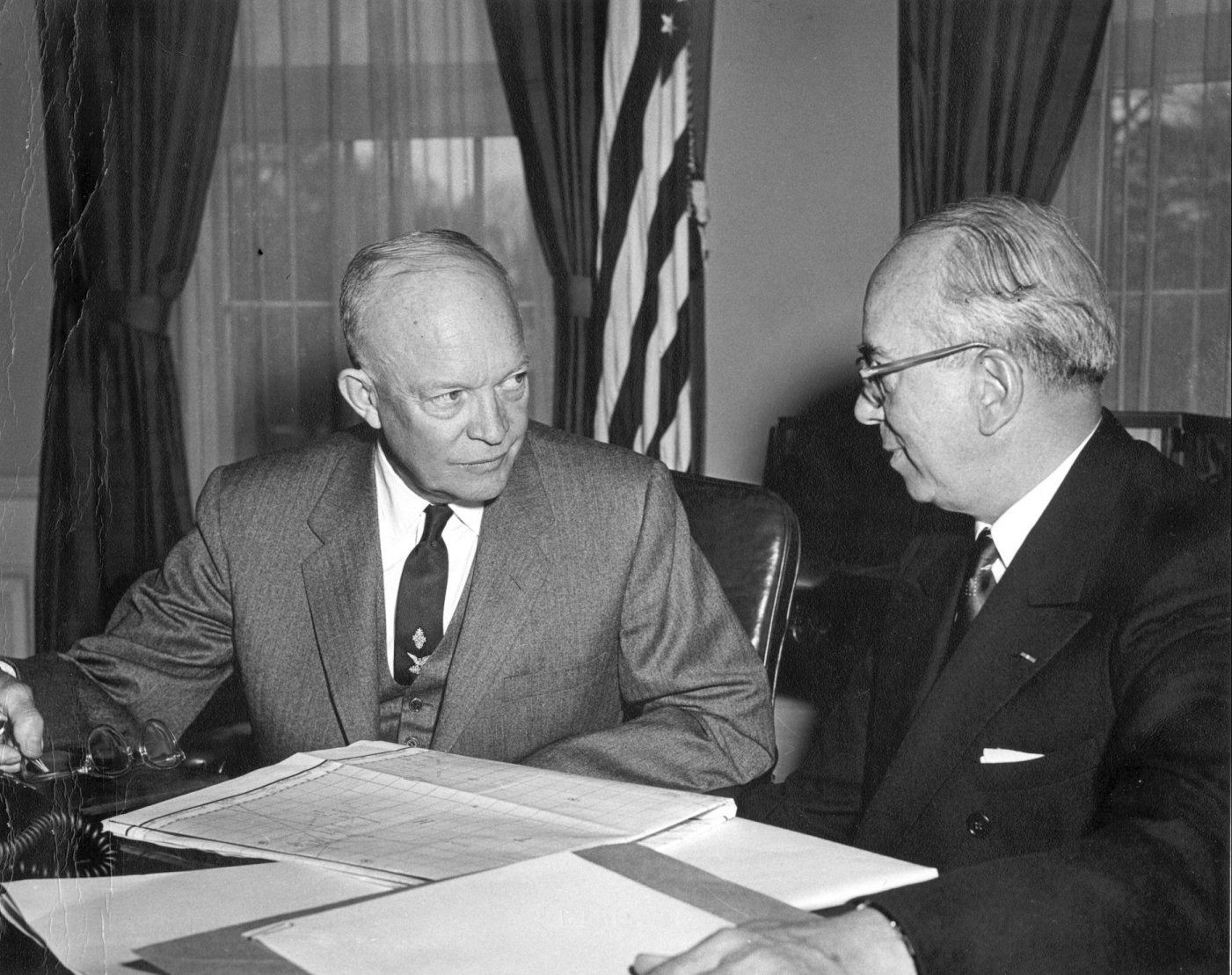 President Eisenhower and Lewis Strauss